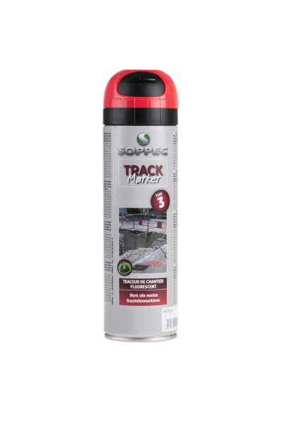 Sprej značkovací fluores. TrackMarker, červený, 500ml, 3M, SOPPEC 13251