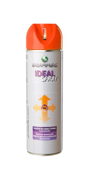 Sprej značkovací fluores. IDEAL, oranžový, 500ml, 12M, SOPPPEC 13257