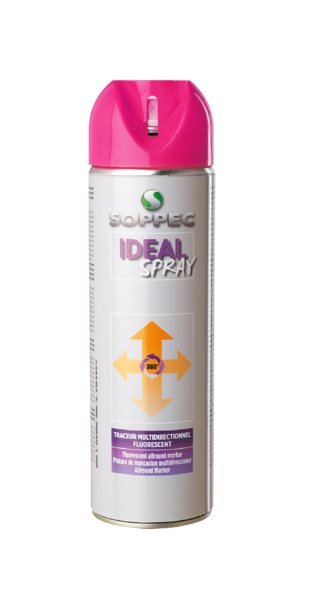 Sprej fluorescenční IDEAL 12M růžový 500ml 0.468 Kg  DÍLNA Sklad16 13259 100