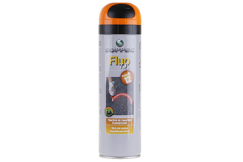 Sprej značkovací fluores. FLUO, oranžový 500ml, 12M, SOPPEC 13352