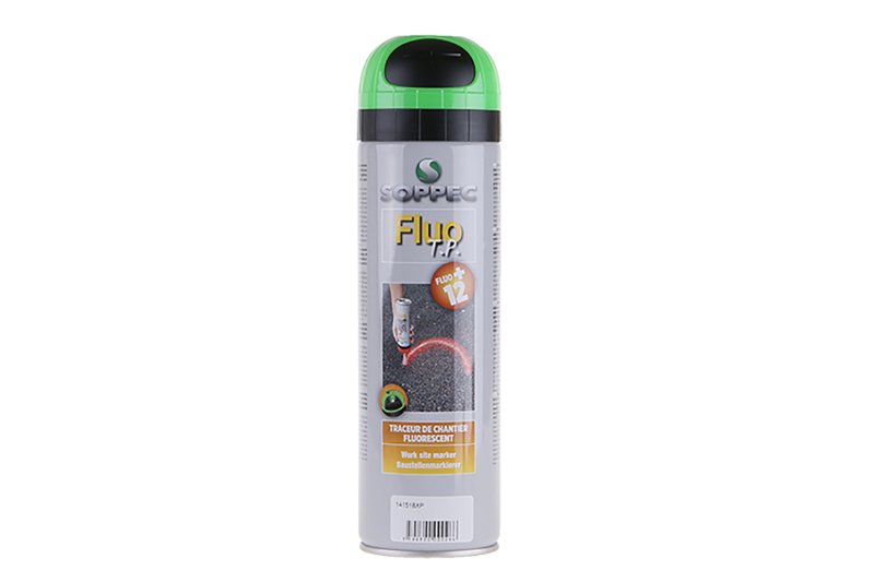 Sprej značkovací fluores. FLUO, zelený, 500ml, 12M, SOPPEC 13353