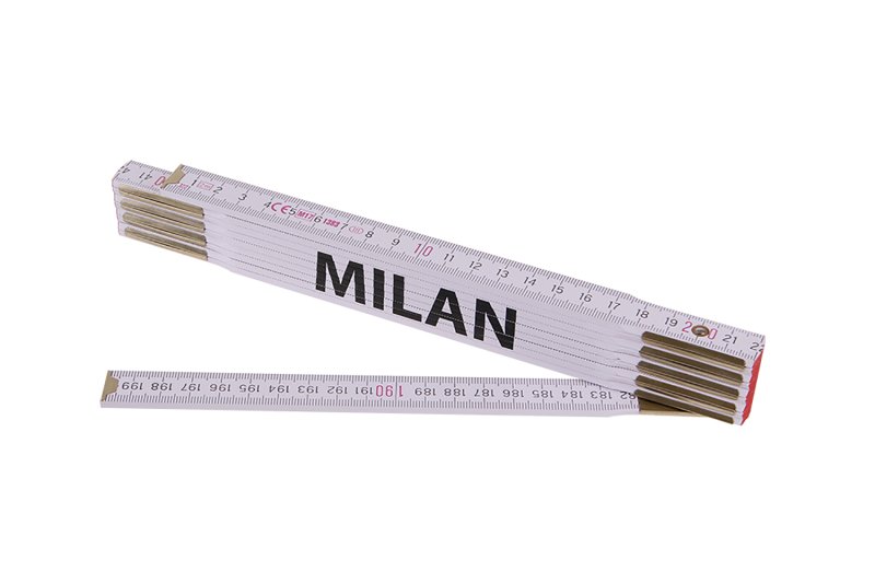 Skládací 2m MILAN (PROFI,bílý,dřevo)