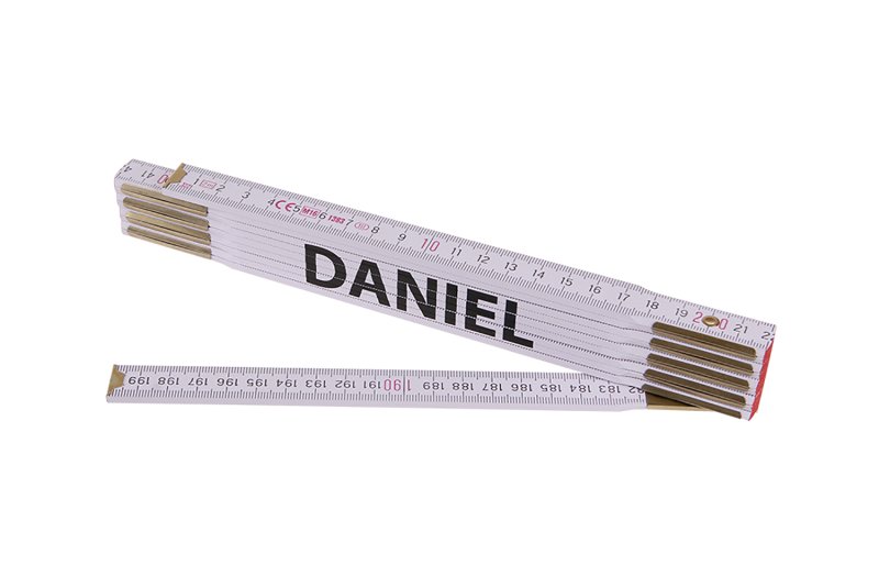 Skládací 2m DANIEL (PROFI,bílý,dřevo)