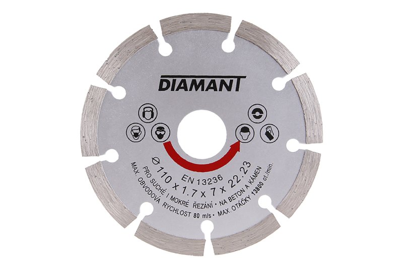 Kotouč diamantový DIAMANT 110x1. 7x22. 2mm segment