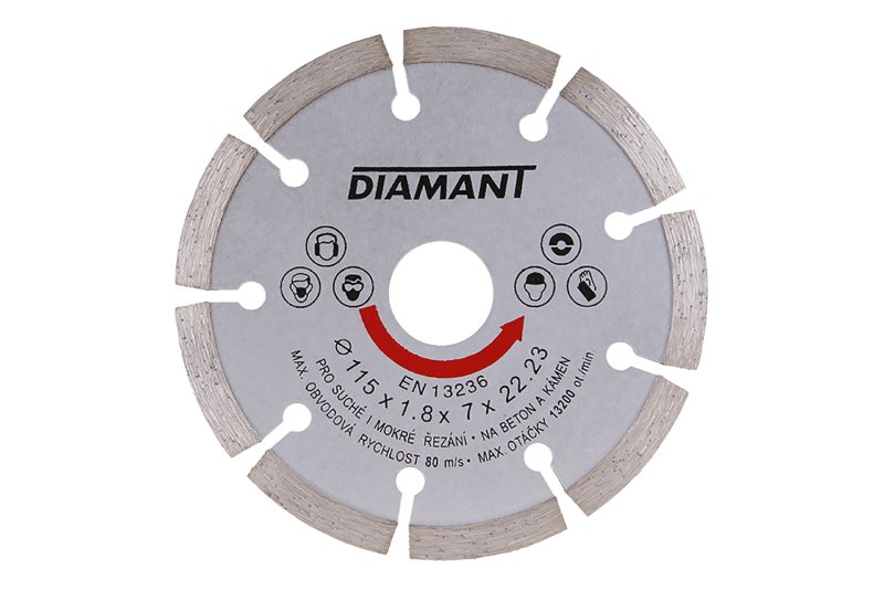 Kotouč diamantový DIAMANT 115x1. 8x22. 2mm segment