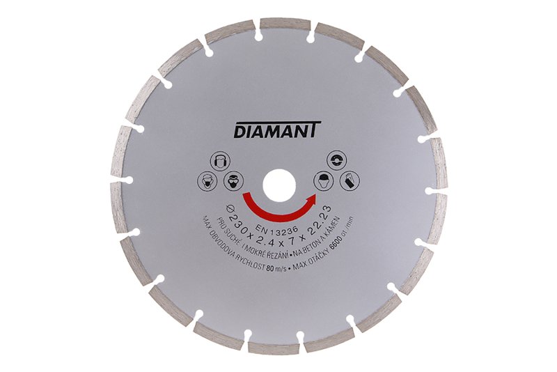 Kotouč diamantový DIAMANT 230x2. 4x22. 2mm segment