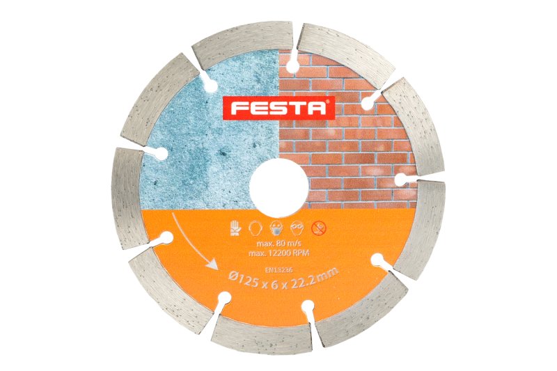 Kotouč diamantový FESTA segment dvojitý 125x6x22. 2mm