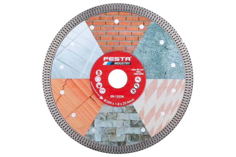 Kotouč diamantový FESTA INDUSTRY 200x2x25.4mm