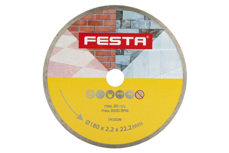 Kotouč diamantový FESTA plný 180x2.4x22.2mm