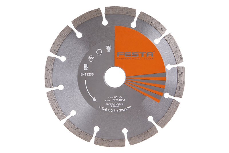 Kotouč diamantový FESTA segment 150x2.6x22.2mm