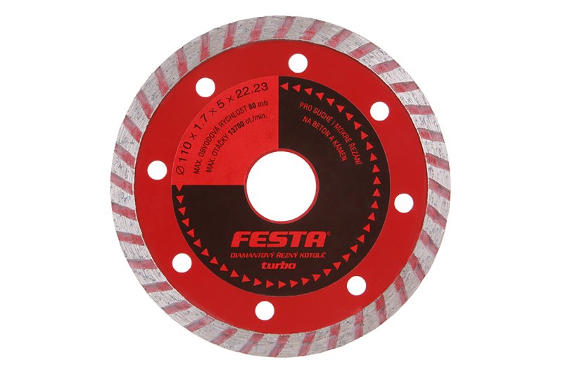 Kotouč diamantový FESTA 110x1.7x22.2mm TURBO