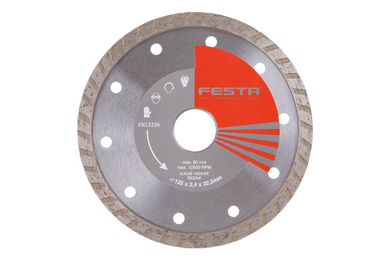 Kotouč diamantový FESTA TURBO 125x2.4x22.2mm