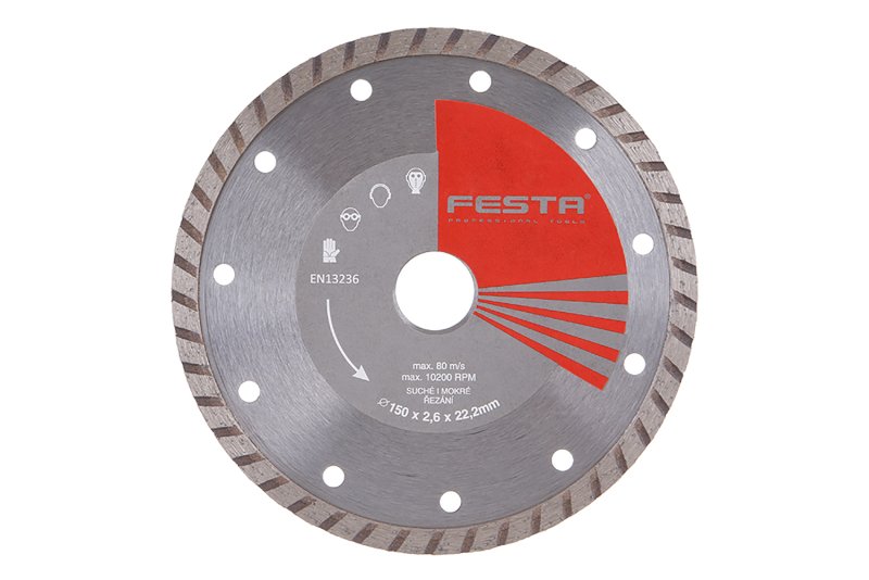 Kotouč diamantový FESTA TURBO 150x2. 6x22. 2mm