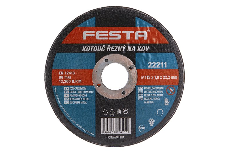 Kotou ezn FESTA na kov 115x1x22.2mm