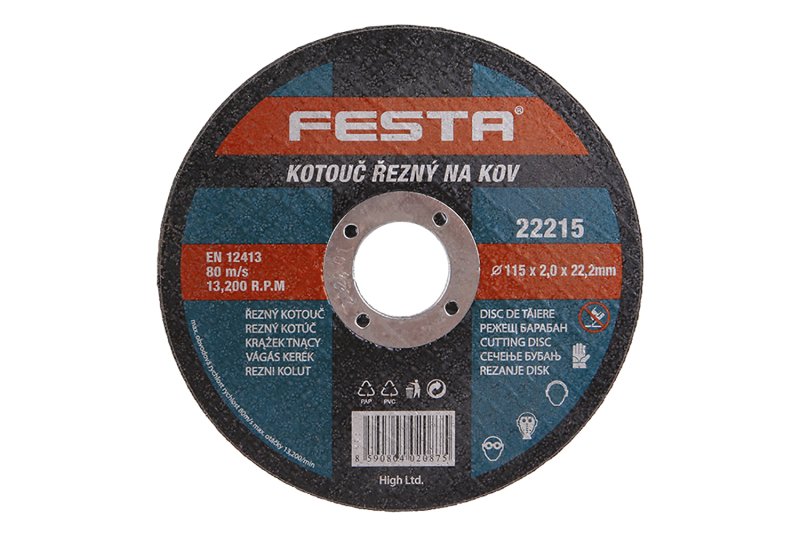 Kotouč řezný kov 115x2.0x22.2 FESTA