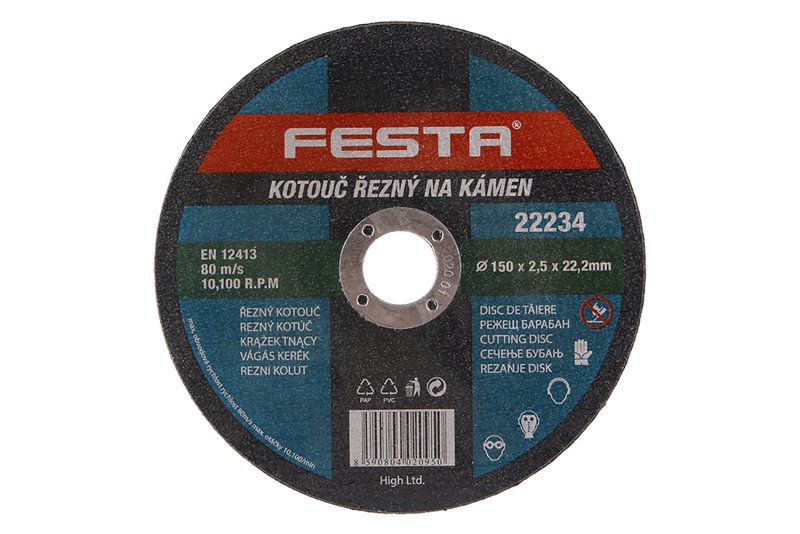 Kotouč řezný kámen 150x2.5x22.2 FESTA