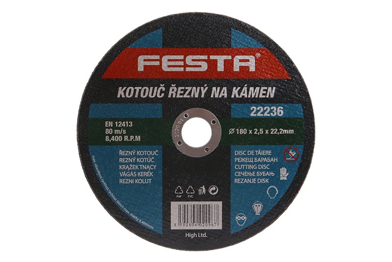 Kotou ezn FESTA na kmen 180x2.5x22.2mm