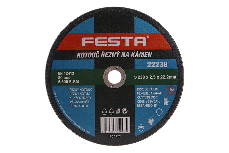 Kotouč řezný FESTA na kámen 230x2.5x22.2mm