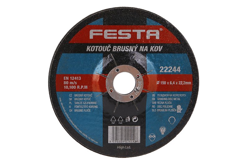 Kotou brusn FESTA na kov 150x6.4x22.2mm