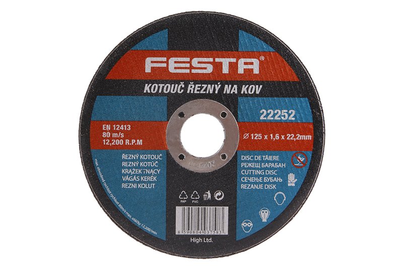 Kotouč řezný kov 125x1.6x22.2 FESTA