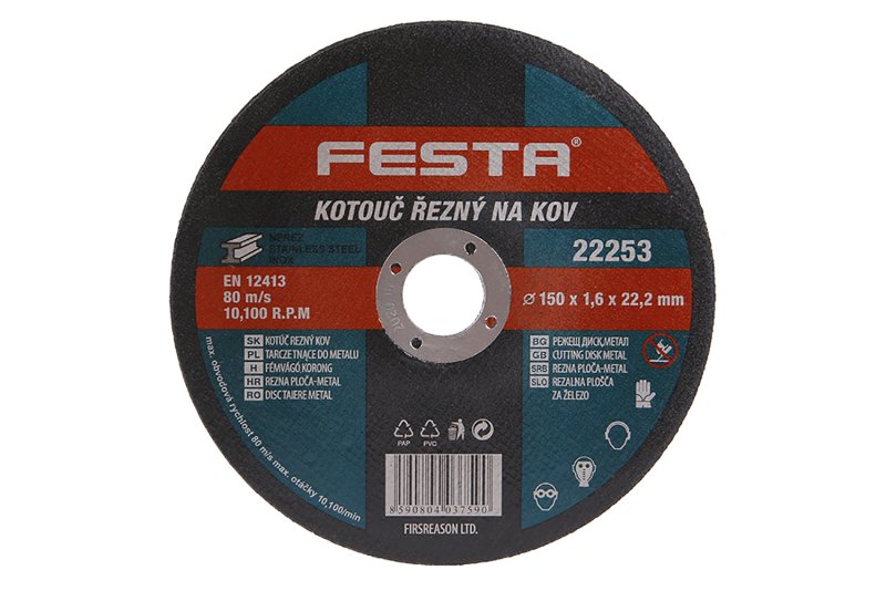 Kotouč řezný FESTA na kov 150x1.6x22.2mm