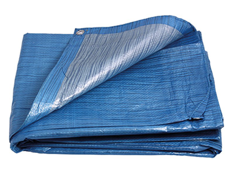 PE plachta zakrývací 2x3m 70g/1m2 modro-stříbrná