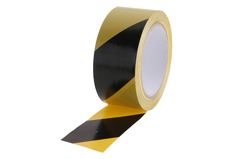 Varovací páska 33M černá-žlutá samolepíc