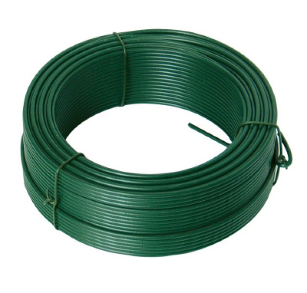 Napínací drát 3.4mmx26M zelený PVC