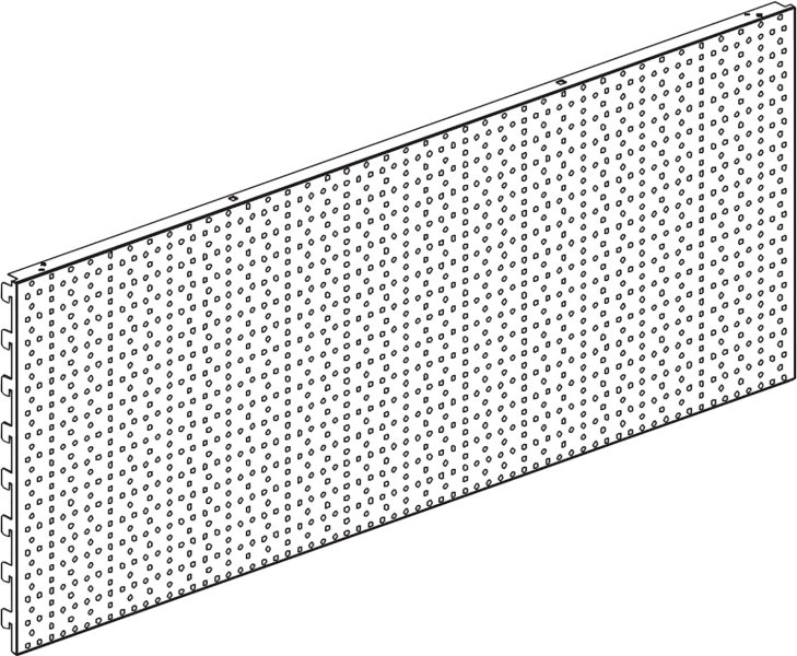 Zadní panel děr.40x100cm EUR !OBJ!